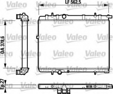 Радиатор системы охлаждения Valeo 732893 (фото 1)