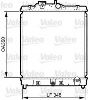 Радіатор, охолодження двигуна Valeo 734117 (фото 1)