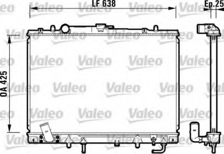 Радиатор системы охлаждения Valeo 734144 (фото 1)