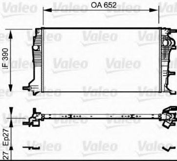 Радиатор системы охлаждения Valeo 735182 (фото 1)