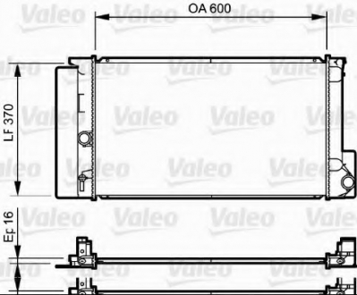 Радиатор системы охлаждения Valeo 735250 (фото 1)