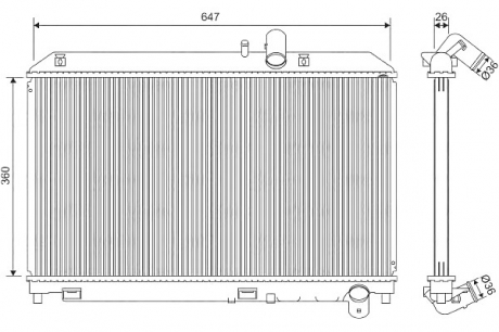 Радиатор системы охлаждения Valeo 701561 (фото 1)
