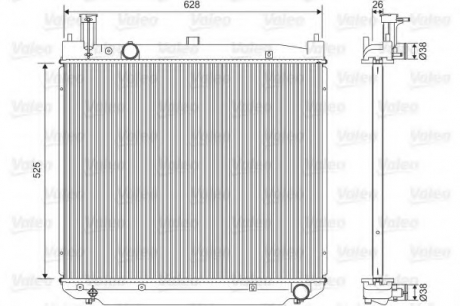 Радиатор системы охлаждения Valeo 701591 (фото 1)