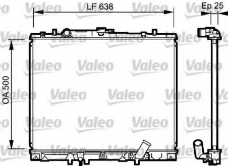 Радиатор системы охлаждения Valeo 734424 (фото 1)