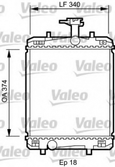 Радиатор системы охлаждения Valeo 735072 (фото 1)