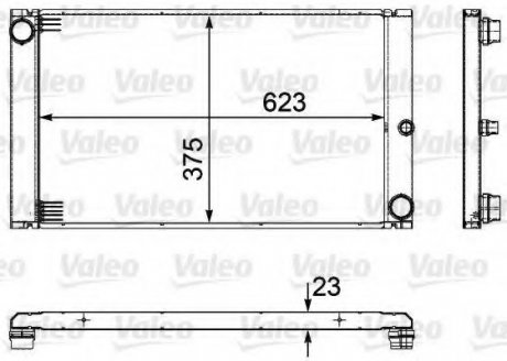 Радиатор системы охлаждения Valeo 735475 (фото 1)