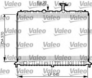 Радиатор системы охлаждения Valeo 735501 (фото 1)