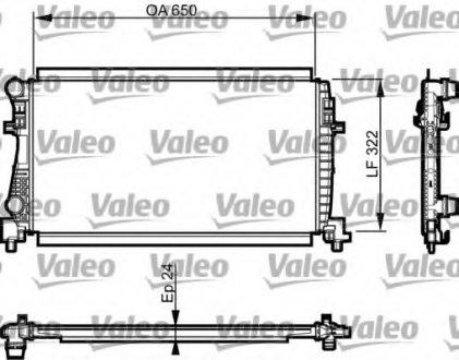 Радіатор VAL735557 Valeo 735557 (фото 1)