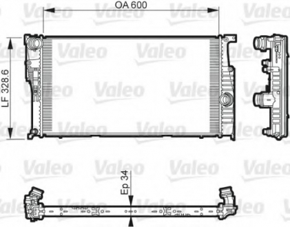 Радиатор системы охлаждения Valeo 735612 (фото 1)