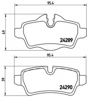 Гальмівні колодки дискові P06 052 BREMBO P06052 (фото 1)