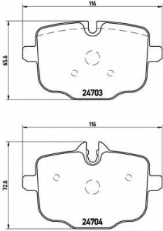 Гальмівні колодки дискові P06 061 BREMBO P06061 (фото 1)