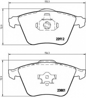 Гальмівні колодки дискові P10 012 BREMBO P10012 (фото 1)