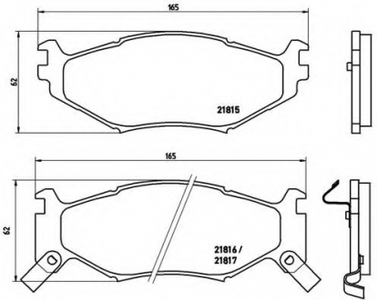 Тормозные колодки дисковые BREMBO P11007 (фото 1)