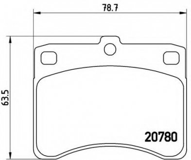 Тормозные колодки дисковые BREMBO P16003 (фото 1)