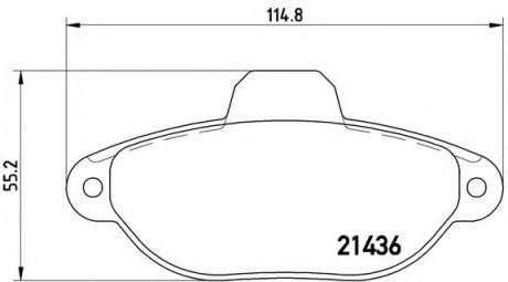 Тормозные колодки дисковые BREMBO P23060 (фото 1)