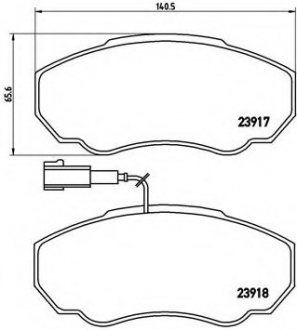 Гальмівні колодки дискові P23 091 BREMBO P23091 (фото 1)