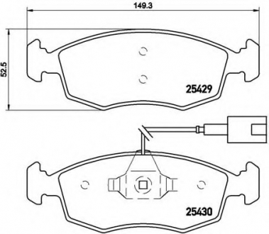 Гальмівні колодки дискові P23 138 BREMBO P23138 (фото 1)