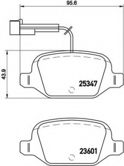 Гальмівні колодки дискові P23 146 BREMBO P23146 (фото 1)