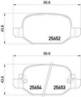 Гальмівні колодки дискові P23 150 BREMBO P23150 (фото 1)