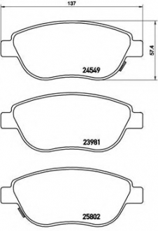 Гальмівні колодки дискові P23 153 BREMBO P23153 (фото 1)