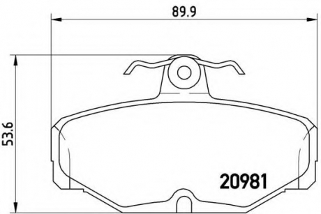 Тормозные колодки дисковые BREMBO P24018 (фото 1)