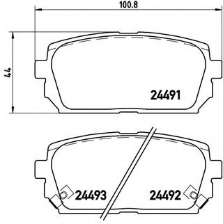 Гальмівні колодки дискові P30 040 BREMBO P30040 (фото 1)