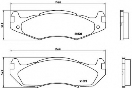 Гальмівні колодки дискові P37 001 BREMBO P37001 (фото 1)