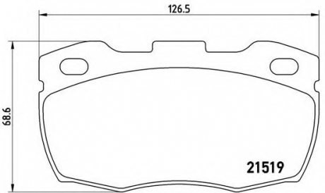 Тормозные колодки дисковые BREMBO P44005 (фото 1)