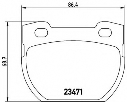 Гальмівні колодки дискові P44 006 BREMBO P44006 (фото 1)