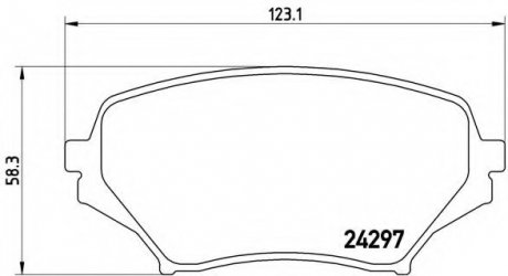 Тормозные колодки дисковые BREMBO P49043 (фото 1)