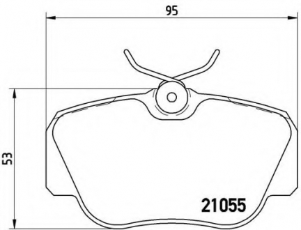 Тормозные колодки дисковые BREMBO P50011 (фото 1)