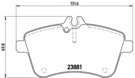 Гальмівні колодки дискові P50 057 BREMBO P50057 (фото 1)