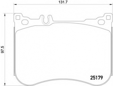 Тормозные колодки дисковые BREMBO P50095 (фото 1)