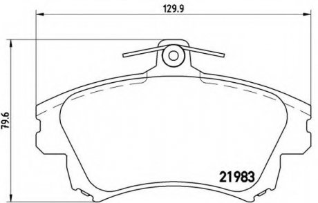 Тормозные колодки дисковые BREMBO P54036 (фото 1)