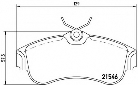 Гальмівні колодки дискові P56 022 BREMBO P56022 (фото 1)