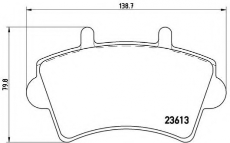 Тормозные колодки дисковые BREMBO P59039 (фото 1)