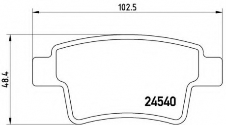 Гальмівні колодки дискові P61 085 BREMBO P61085 (фото 1)