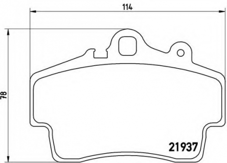 Тормозные колодки дисковые BREMBO P65007 (фото 1)