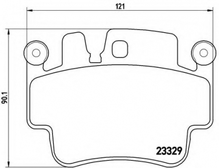 Тормозные колодки дисковые BREMBO P65009 (фото 1)