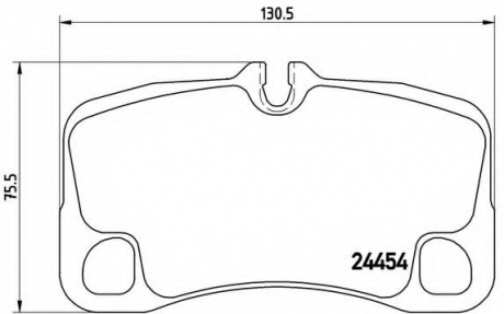 Тормозные колодки дисковые BREMBO P65013 (фото 1)