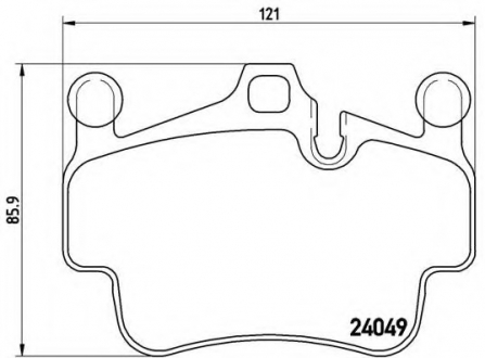 Тормозные колодки дисковые BREMBO P65014 (фото 1)