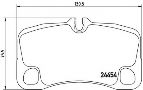 Тормозные колодки дисковые BREMBO P65022 (фото 1)