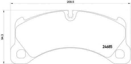 Гальмівні колодки дискові P65 026 BREMBO P65026 (фото 1)