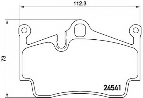 Тормозные колодки дисковые BREMBO P65028 (фото 1)