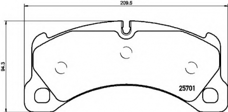 Гальмівні колодки дискові P65 033 BREMBO P65033 (фото 1)