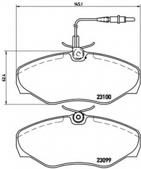 Тормозные колодки дисковые BREMBO P68026 (фото 1)