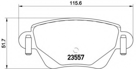 Тормозные колодки дисковые BREMBO P68028 (фото 1)