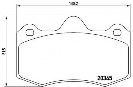 Тормозные колодки дисковые BREMBO P68051 (фото 1)