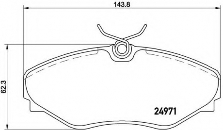 Тормозные колодки дисковые BREMBO P68055 (фото 1)