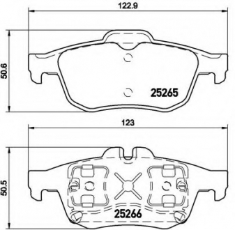 Гальмівні колодки дискові P68 057 BREMBO P68057 (фото 1)